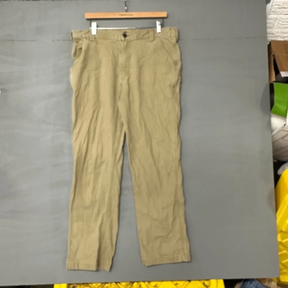 Carhartt Relaxed Fit‎ Carpenter Pants Tan Khaki Duck Canvas 38x32 Workwear 3010